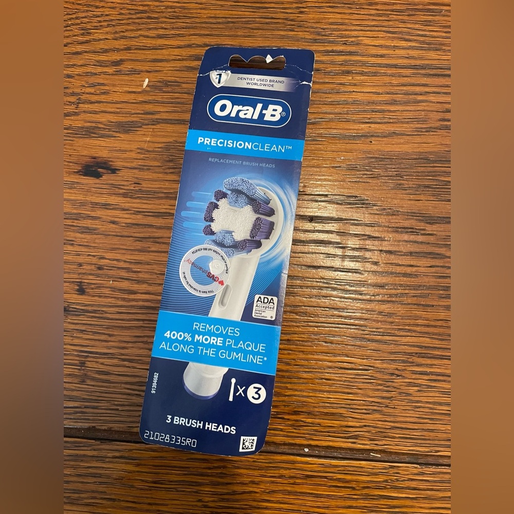 Oral-B Precision Clean Replacement Brush Heads - Blue (3 Pack)